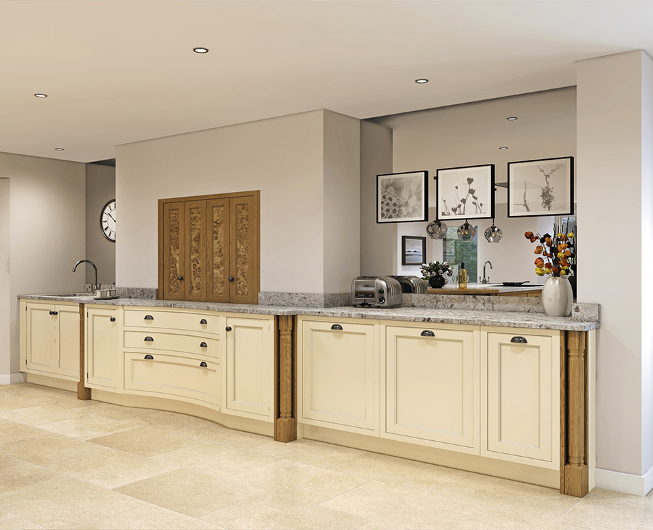 Oak Burl Doors Kitchen CGI 04